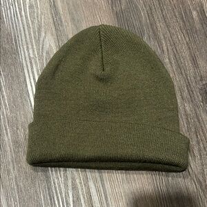 Olive Green Knit Beanie